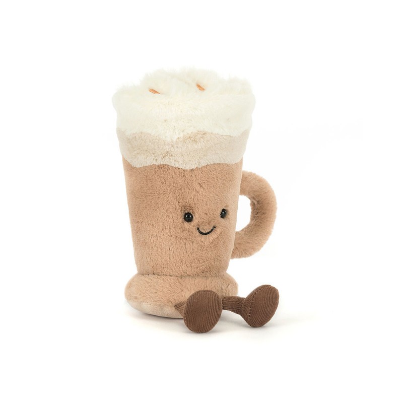 Amuseables Latte, café con leche feliz. A4LAT. Peluche Jellycat Los mejores productos en L'aura Bella, tu tienda online