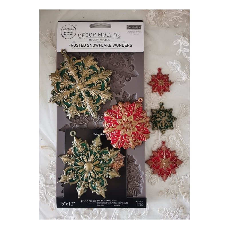 Frosted Snowflake Wonders. Molde. Redesign Decor Moulds.  677404. Los mejores productos en L'aura Bella, tu tienda online