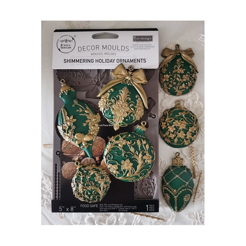 Molde Shimmering Holiday Ornaments. 677664. Decor Mould Redesign. Los mejores productos en L'aura Bella, tu tienda online