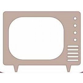Televisor. 8x6 cm.