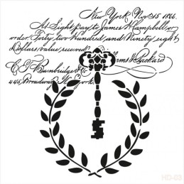 Plantilla stencil: Llave. Home Decor 45x45 cm. Cadence. HD03. Los mejores productos en L'aura Bella, tu tienda online