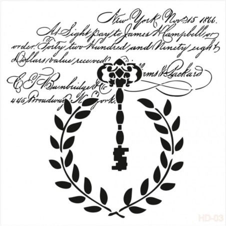 Plantilla stencil: Llave. Home Decor 45x45 cm. Cadence. HD03. Los mejores productos en L'aura Bella, tu tienda online