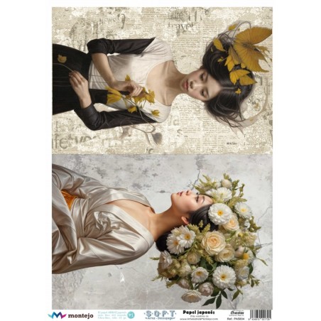 2 mujeres. SPA5834. papel soft japonés. Montejo. Los mejores productos en L'aura Bella, tu tienda online