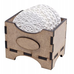 6 posavasos redondos con caja. 3153. Cadence. Los mejores productos en L'aura Bella tu tienda online