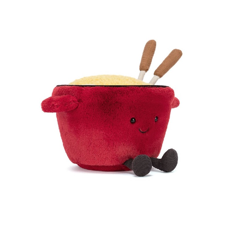 Amuseables Cheese Fondue, Fondue Feliz. Peluche Jellycat. A4CFN. Los mejores productos en L'aura Bella, tu tienda online
