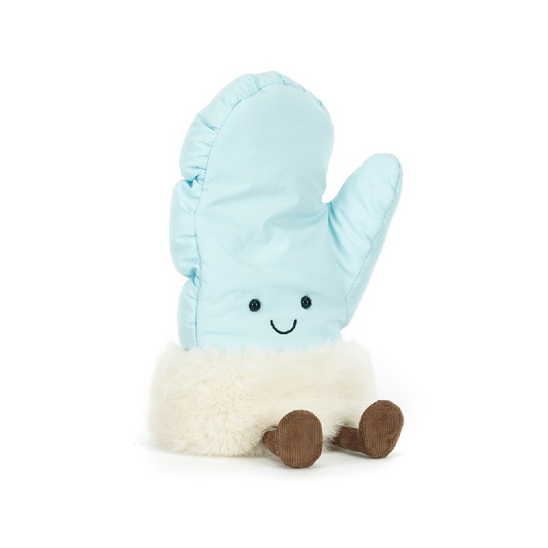 Amuseables Mitten, Manopla Feliz. Peluche Jellycat. A4MTNR. Los mejores productos en L'aura Bella, tu tienda online.