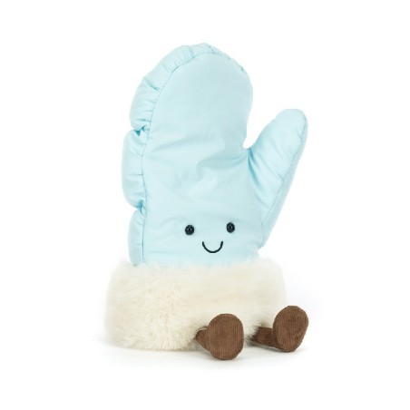Amuseables Mitten, Manopla Feliz. Peluche Jellycat. A4MTNR. Los mejores productos en L'aura Bella, tu tienda online.