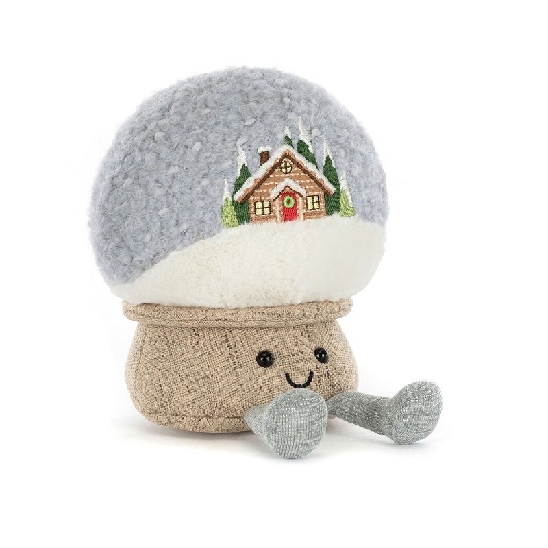 Amuseables Snow Globe, Bola de Nieve Feliz. Peluche Jellycat. A4SG, Los mejores productos en L'aura Bella, tu tienda online