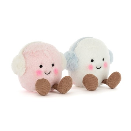 Amuseables Toastie Pink and White Marshmallows. Jellycat. A6MPWT. Los mejores productos en L'aura Bella, tu tienda online