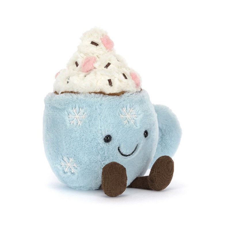 Amuseables Hot Chocolate with Marshmallows. Jellycat. A4HOTCM. Los mejores productos en L'aura Bella, tu tienda online