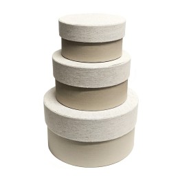 LINNE ROUND. Set de 3 cajas...