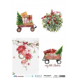 4 imágenes Navidad. SPA5913. papel soft japonés. Montejo. Los mejores productos en L'aura Bella, tu tienda online
