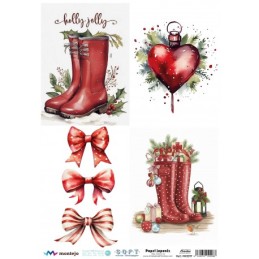 4 imágenes Navidad. SPA5917. papel soft japonés. Montejo. Los mejores productos en L'aura Bella, tu tienda online