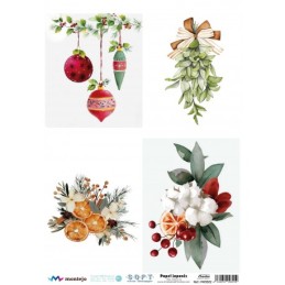 4 imágenes Navidad. SPA5922. papel soft japonés. Montejo. Los mejores productos en L'aura Bella, tu tienda online