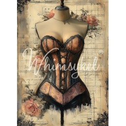 Laced in Time. Papel Tissue para Decoupage. Whimsykel Designs. Los mejores productos en L'aura Bella, tu tienda online.