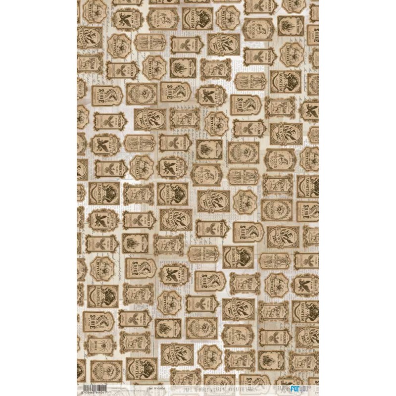 Papel de arroz Wizarding Adventure Labels. PFY14404. Los mejores productos en L'aura Bella tu tienda online