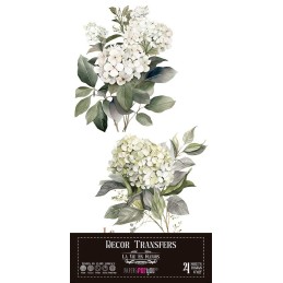 Hydrangeas. Decorative Transfers 15x30cm 6″x 12″. 4 Hojas. PFY-14767. Los mejores productos en L'aura Bella, tu tienda online