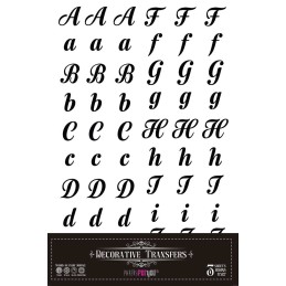 Abecedary. Decorative Transfers 20x30cm 8″x 12″. 3 Hojas. PFY-15234. Los mejores productos en L'aura Bella, tu tienda online