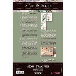 Magnolias. Decorative Transfers 20x30cm 8″x 12″. 3 Hojas. PFY-14802. Los mejores productos en L'aura Bella, tu tienda online