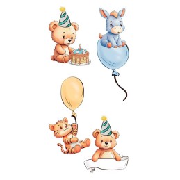 Happy Birthday. Decorative Transfers 15x30cm 6″x 12″. PFY-15229. Los mejores productos en L'aura Bella, tu tienda online