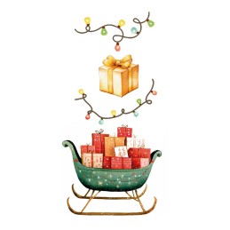 Santa & Friends. Decorative Transfers 15x30cm. 4 Hojas. PFY-15431. Los mejores productos en L'aura Bella, tu tienda online