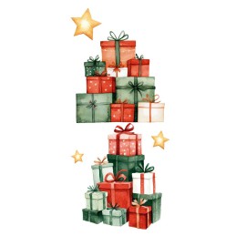 Santa & Friends. Decorative Transfers 15x30cm. 4 Hojas. PFY-15431. Los mejores productos en L'aura Bella, tu tienda online