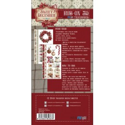 Sweet December. Rub On Transfers 12x25cm. 2 Hojas. PFY-15367. Los mejores productos en L'aura Bella, tu tienda online