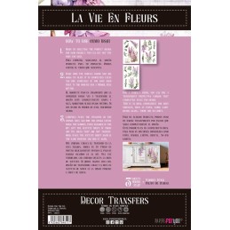 Lilacs. Decorative Transfers 20x30cm 8″x 12″. 3 Hojas. PFY-14811. Los mejores productos en L'aura Bella, tu tienda online