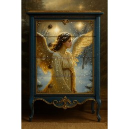 Christmas Angel. Papel Decoupage Mint by Michelle. A1. Los mejores productos en L'aura Bella, tu tienda online