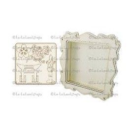 Marco con fondo y siluetas...