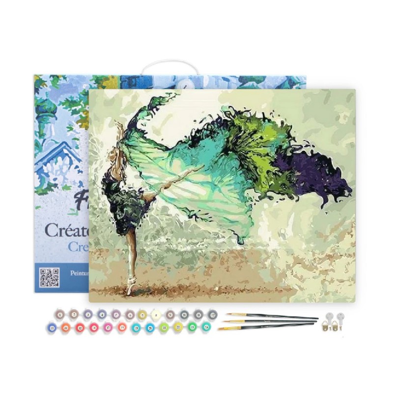 Kit Pintar por números: Bailarina Moderna. PN002-Y. Figured'Art. Los mejores productos en L'aura Bella tu tienda online