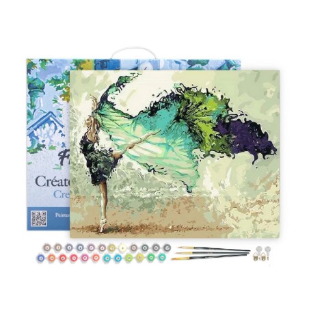 Kit Pintar por números: Bailarina Moderna. PN002-Y. Figured'Art. Los mejores productos en L'aura Bella tu tienda online