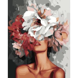 Kit Pintar por números: Belleza detrás de flores. FA10248-Y. Figured'Art. Los mejores productos en L'aura Bella tu tienda online