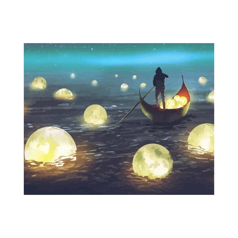 Kit Pintar por números: Recogiendo Luz. PN1884-Y. Figured'Art. Los mejores productos en L'aura Bella tu tienda online