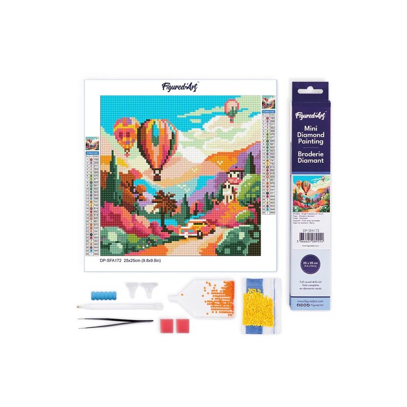 Kit Diamond Painting, Globos sobre el valle. DPSFA172. Los mejores productos en L'aura Bella tu tienda online