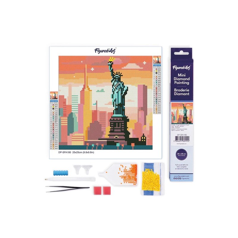 Kit Diamond Painting: Skyline de Nueva York. DPSFA180. Los mejores productos en L'aura Bella tu tienda online
