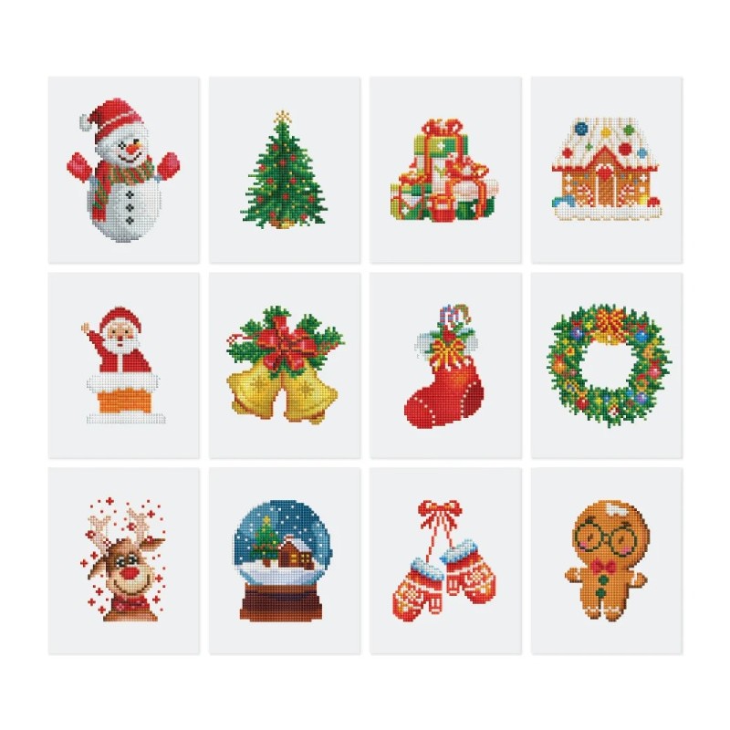 Mini Serie Diamond Painting: Noel. Figured'Art. CM011. Los mejores productos en L'aura Bella tu tienda online