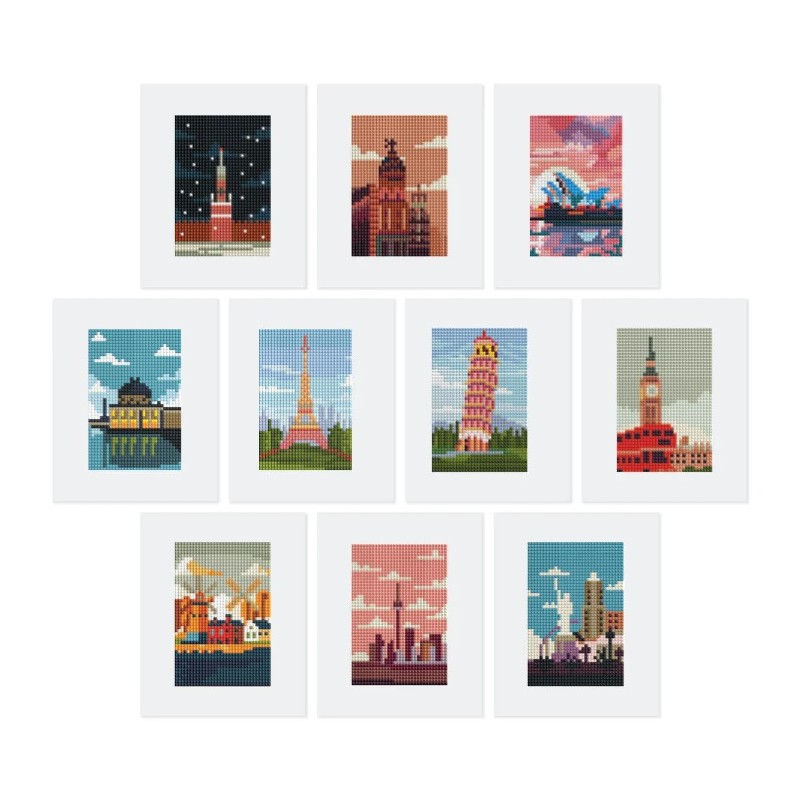 Mini Serie Diamond Painting: Ciudades mundo. Figured'Art. CT014. Los mejores productos en L'aura Bella tu tienda online