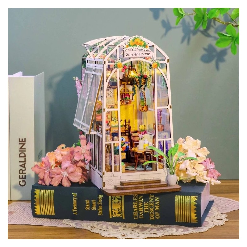 Book Nook: Invernadero y Flores. Figured'Art. M2313. Los mejores productos en L'aura Bella, tu tienda online