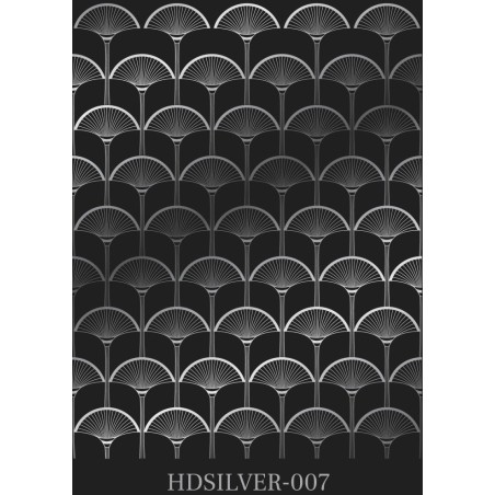 Transfer RUB-ON Silver. Modelo Art Deco. HDS007. Cadence. Los mejores productos en L'aura Bella, tu tienda online