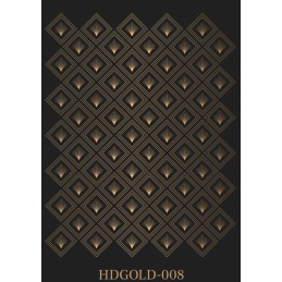 Transfer RUB-ON Gold. Modelo  fondo art deco. HDG008. Cadence. Los mejores productos en L'aura Bella, tu tienda online