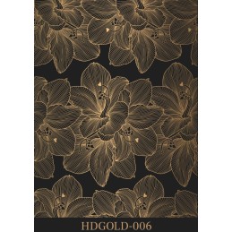 Transfer RUB-ON Gold. Modelo  fondo Flores. HDG006. Cadence. Los mejores productos en L'aura Bella, tu tienda online