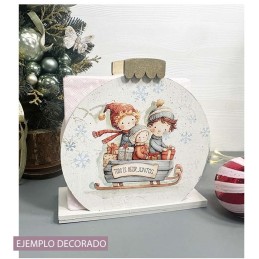 Servilletero Bola de Navidad para decorar. Dayka-1302. Los mejores productos en L'aura Bella, tu tienda online