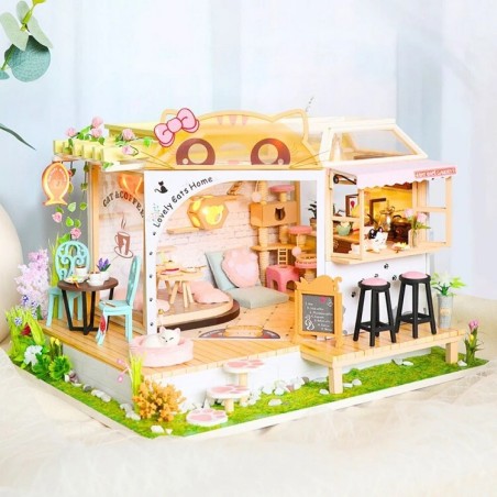 Casa en Miniatura: Café del Gato. Figured'Art. M2111. Los mejores productos en L'aura Bella, tu tienda online