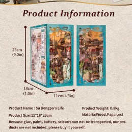 Book Nook: La vida de Su Dongpo. Figured'Art. EK01. Los mejores productos en L'aura Bella, tu tienda online