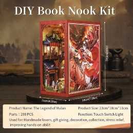 Book Nook: La Leyenda de Mulan. Figured'Art. EK02. Los mejores productos en L'aura Bella, tu tienda online