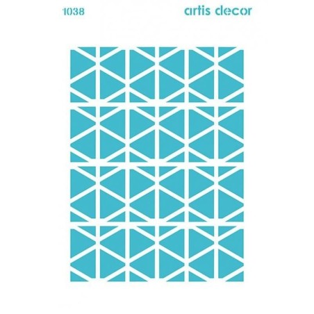 Plantilla stencil: Fondo Geométrico 2. 20x28.5 cm. Artis Decor. Los mejores productos en L'aura Bella tu tienda online