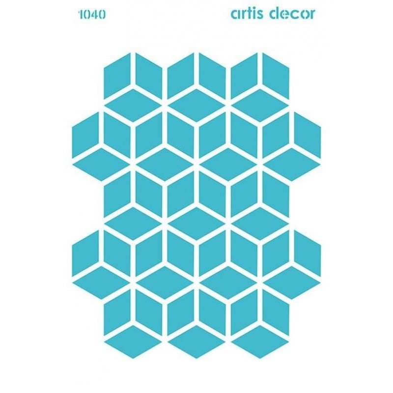 Plantilla stencil: Fondo Geométrico 4. 20x28.5 cm. Artis Decor. Los mejores productos en L'aura Bella tu tienda online