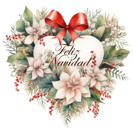 Transfer DTF Textil, Christmas Heart. 25x30cm. Artis Decor. Los mejores productos en L'aura Bella, tu tienda online
