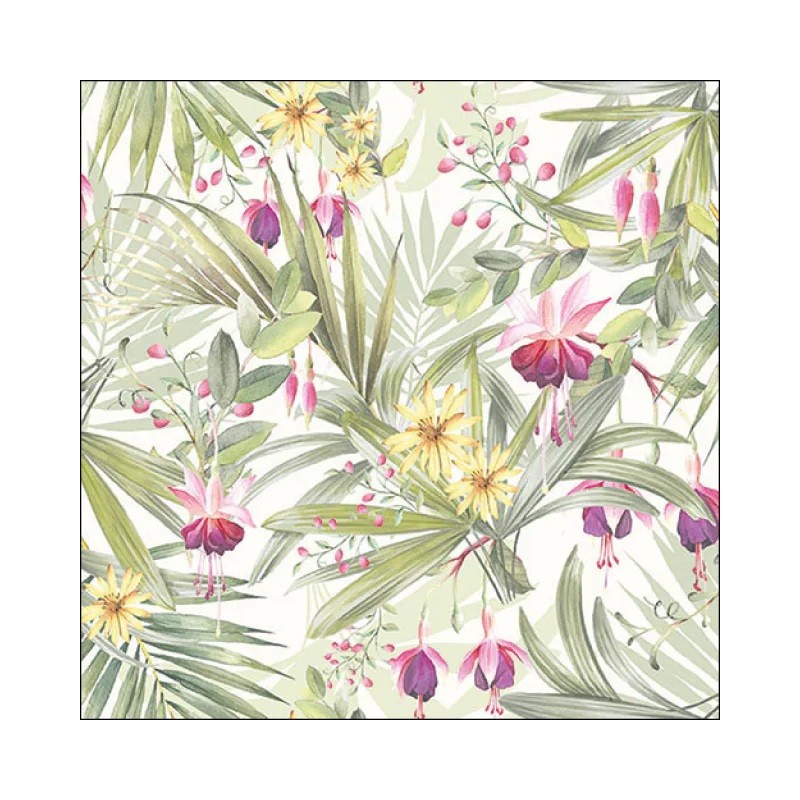 Servilleta para decoupage: Exotic Leaves. 13317235. Los mejores productos en L'aura Bella, tu tienda online